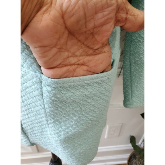 Pure Jill Women's Blue Cotton Round Neck Long Sleeve Casual Blouse Size Medium - Picture 5 of 11